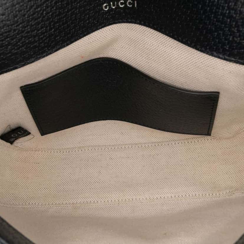 Gucci Small GG Supreme Horsebit 1955 Crossbody Brown Canvas Good condition - Model View