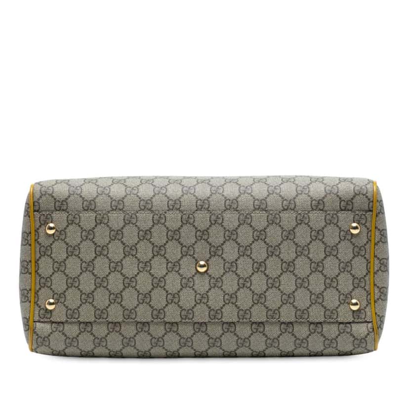 Gucci Medium GG Supreme Satchel Brown Canvas Good condition - Inside View