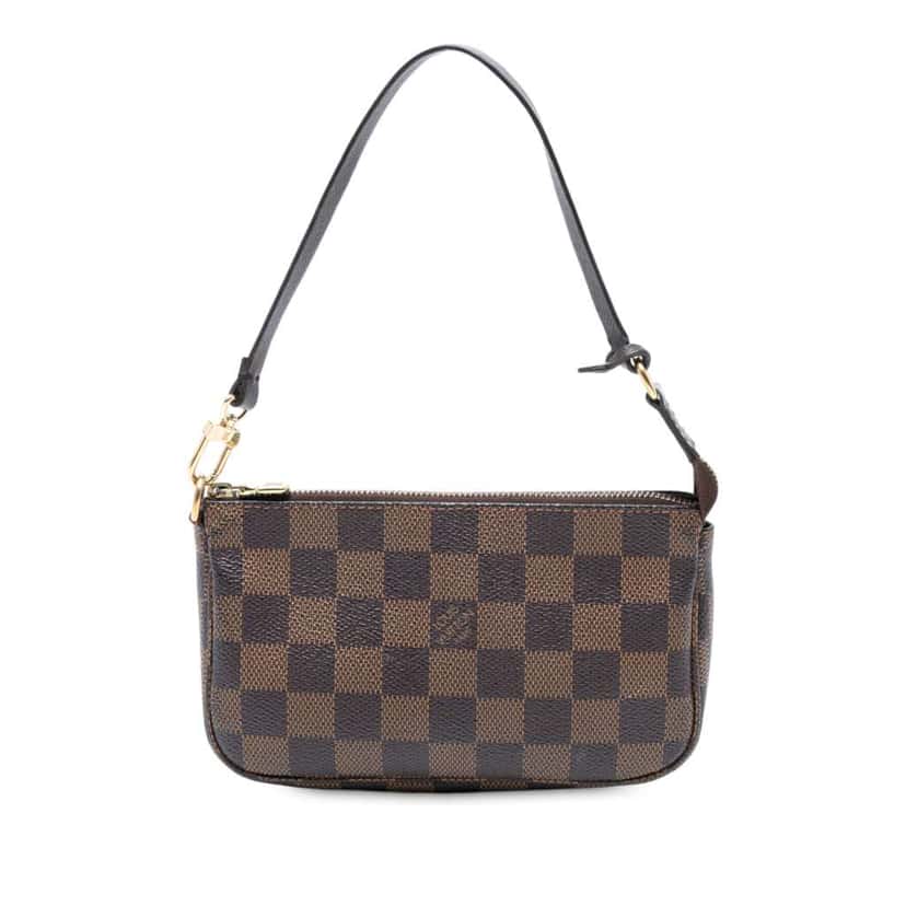 Louis Vuitton Damier Ebene Mini Pochette Accessoires Brown Good condition - Front View
