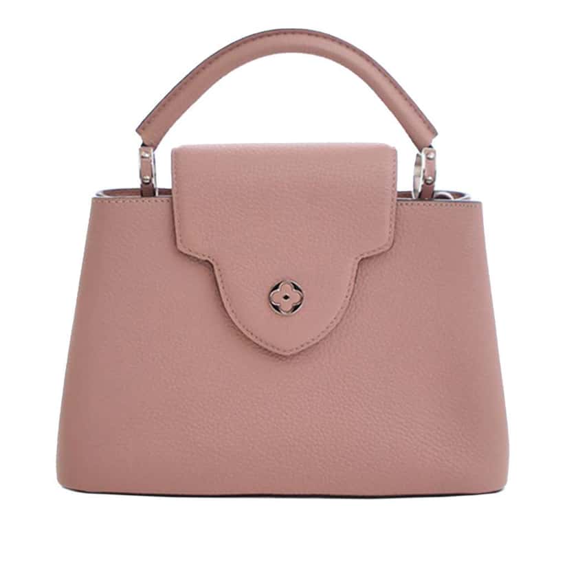 Louis Vuitton Taurillon Capucines BB Pink Leather Good condition - Front View