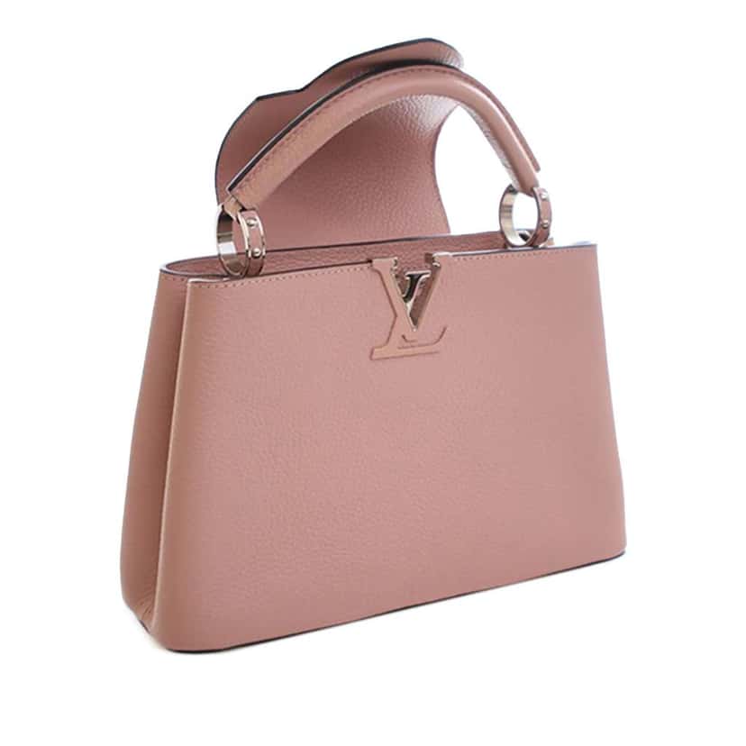 Louis Vuitton Taurillon Capucines BB Pink Leather Good condition - Inside View