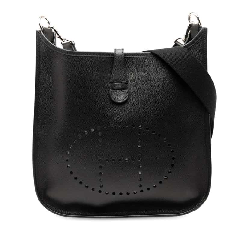 Hermès Epsom Evelyne I 29 Black Leather Good condition - Front View