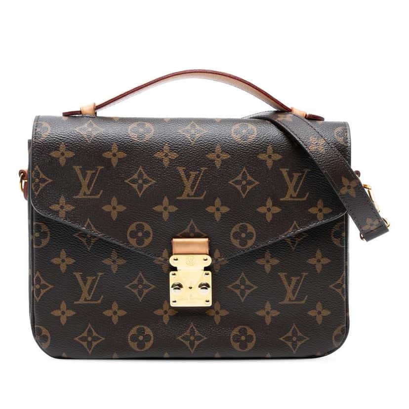 Louis Vuitton Monogram Pochette Metis Brown Good condition - Front View
