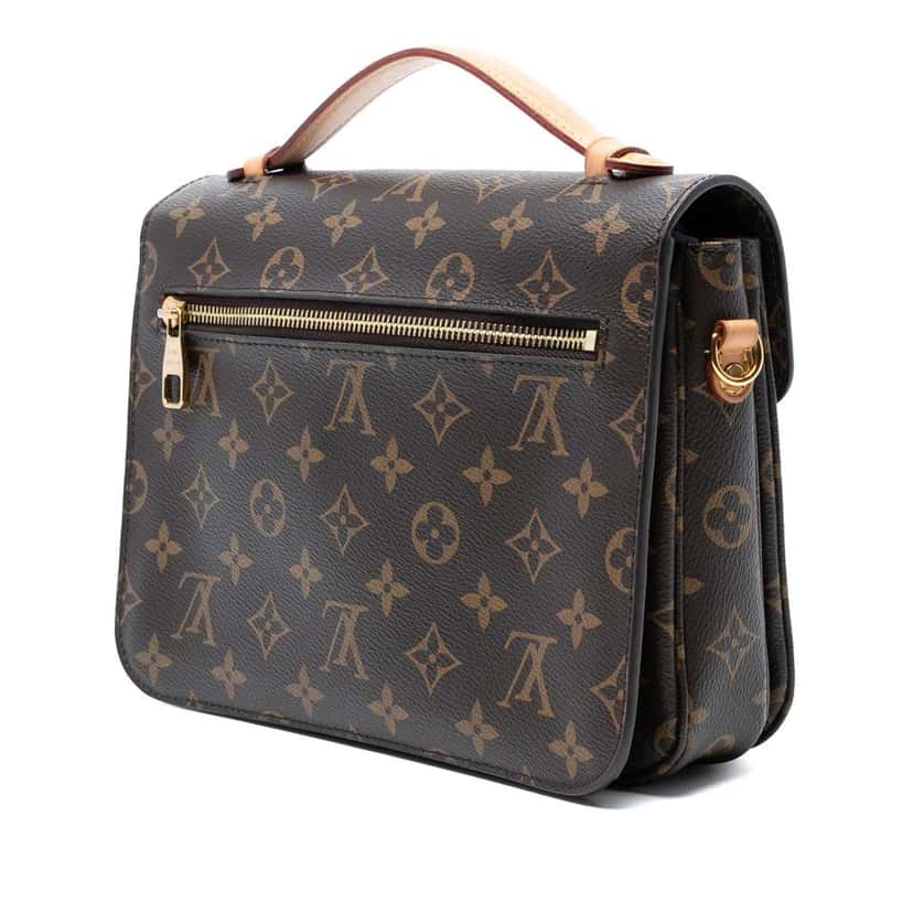 Louis Vuitton Monogram Pochette Metis Brown Good condition - Back View