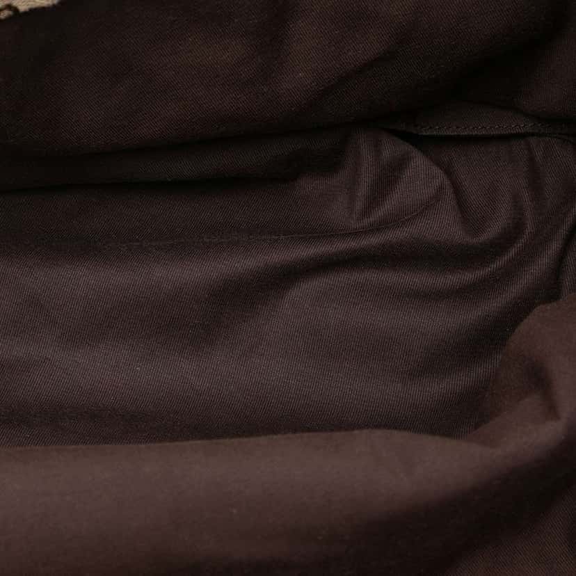 Gucci GG Canvas Web Tote Brown Canvas Good condition - Model View