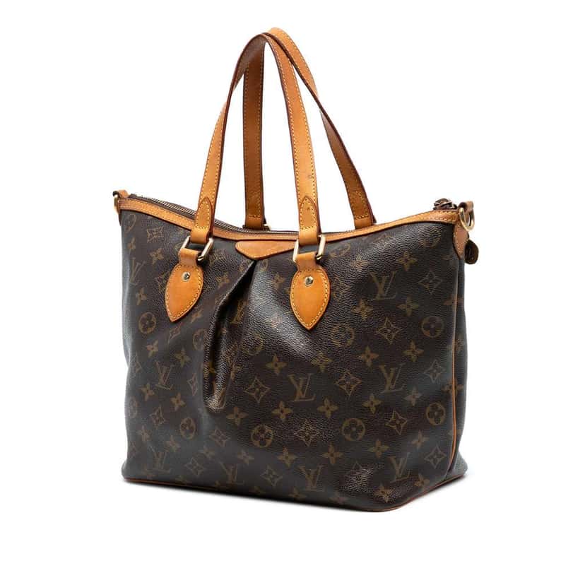 Louis Vuitton Monogram Palermo PM Brown Good condition - Back View