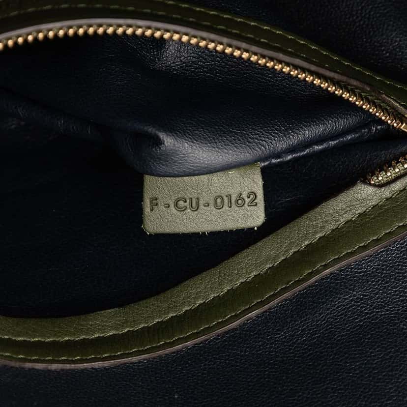 Celine Medium Suede Phantom Luggage Tote Green Leather Good condition - Box View