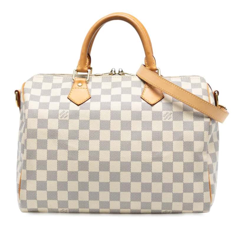 Louis Vuitton Damier Azur Speedy Bandouliere 30 White Good condition - Front View