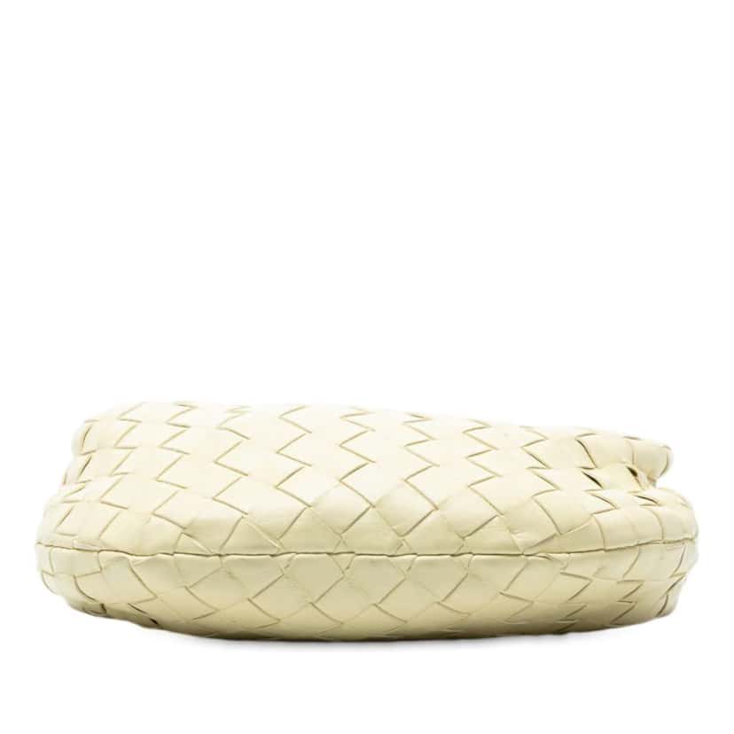 Bottega Veneta Mini Nappa Intrecciato Jodie Yellow Leather Good condition - Inside View