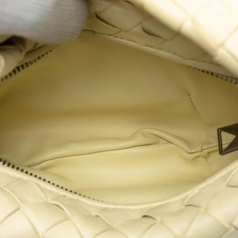 Bottega Veneta Mini Nappa Intrecciato Jodie Yellow Leather Good condition - Model View