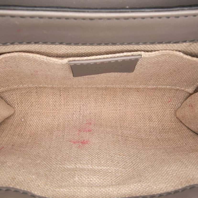 Gucci Mini Microguccissima Emily Crossbody Grey Leather Good condition - Model View