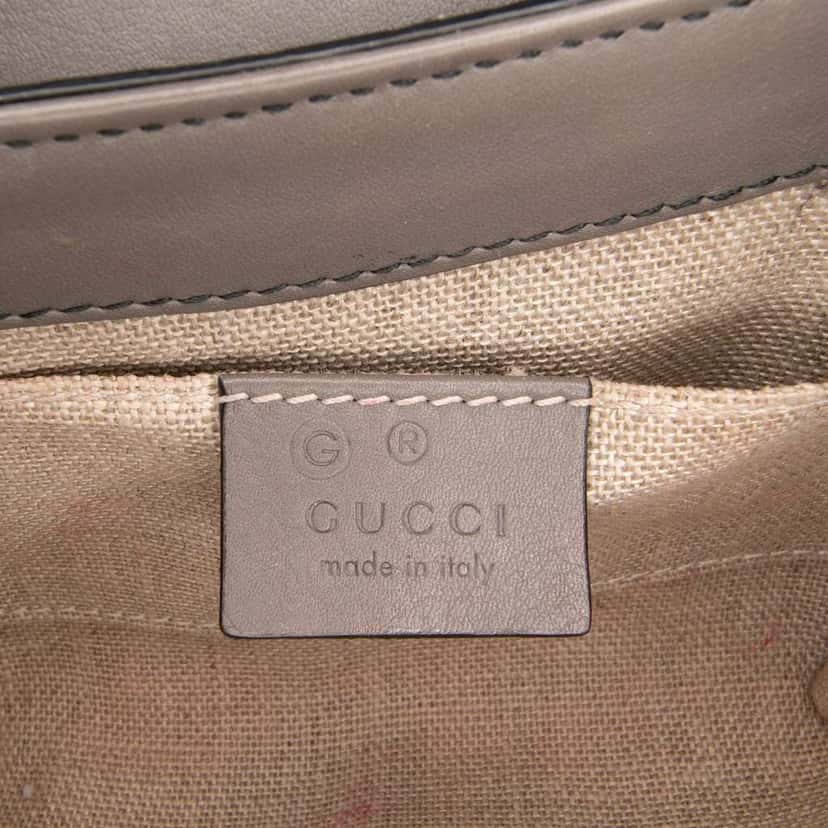 Gucci Mini Microguccissima Emily Crossbody Grey Leather Good condition - Box View
