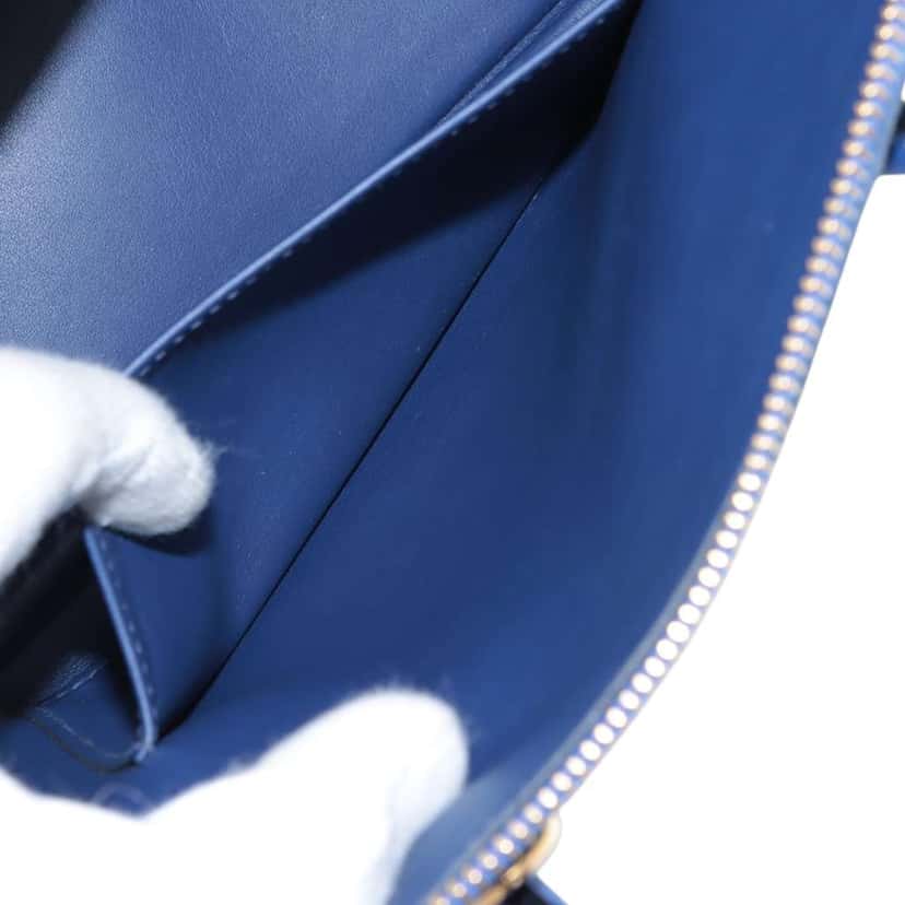 Hermès Evercolor 1923 Bolide 25 Blue Leather Good condition - Model View