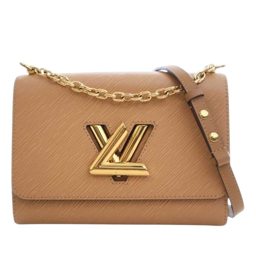 Louis Vuitton Epi Twist MM Brown Leather Good condition - Front View