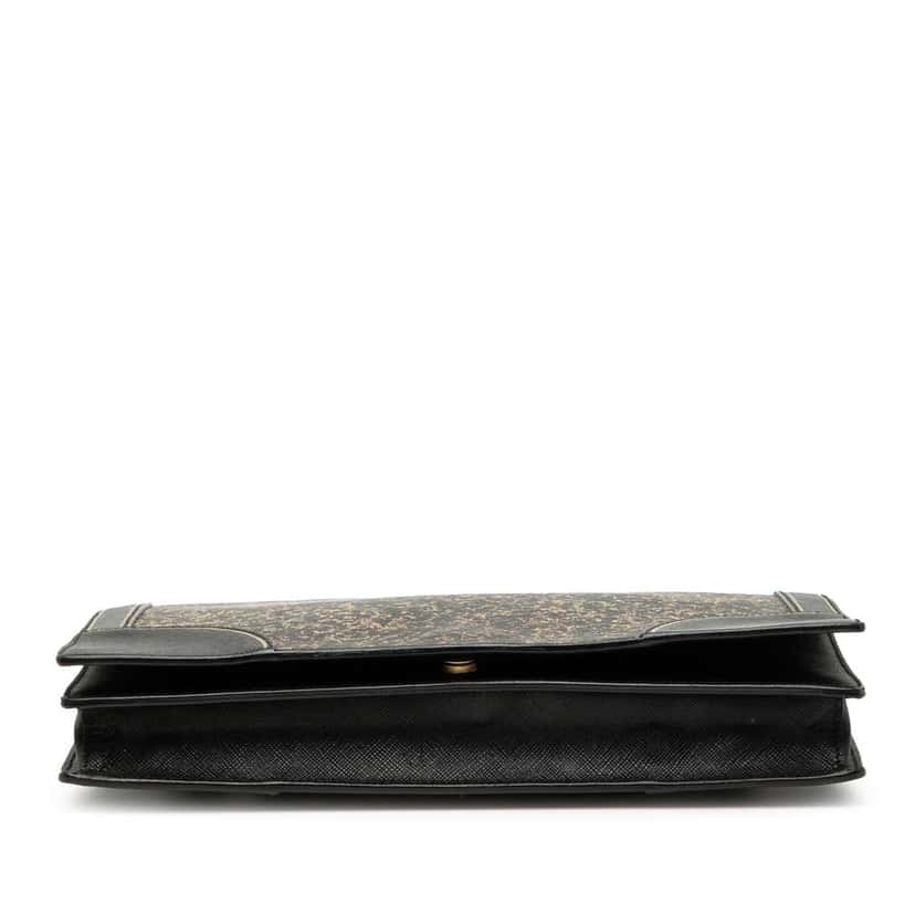 Prada Saffiano Lux Flap Crossbody Black Leather Good condition - Inside View