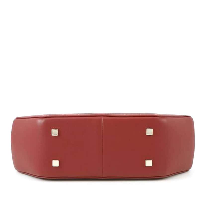 Cartier Smooth Calfskin Guirlande De Cartier Top Handle Bag Red Leather Good condition - Inside View