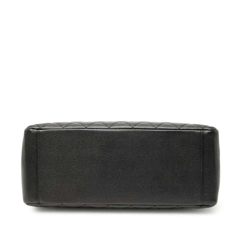 Chanel Caviar Grand Shopping Tote Black Leather Good condition - Inside View
