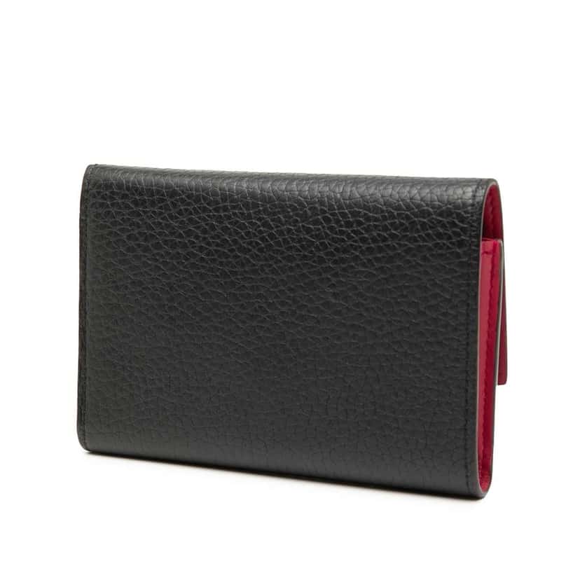 Louis Vuitton Taurillon Capucines Compact Wallet Black Leather Good condition - Back View