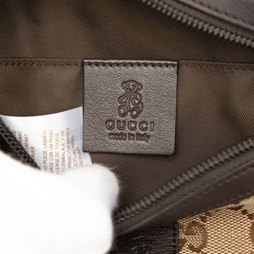 Gucci GG Canvas Web Childrens Belt Bag Brown Canvas Good condition - Box View