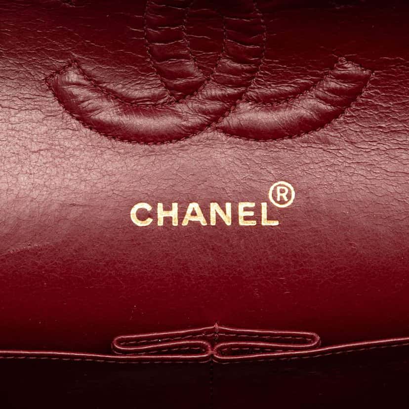 Chanel Medium Classic Lambskin Double Flap Black Leather Good condition - Box View