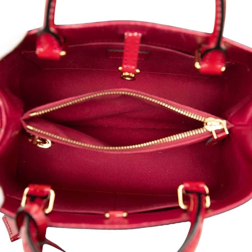 Louis Vuitton Monogram Vernis Montaigne BB Red Leather Good condition - Model View