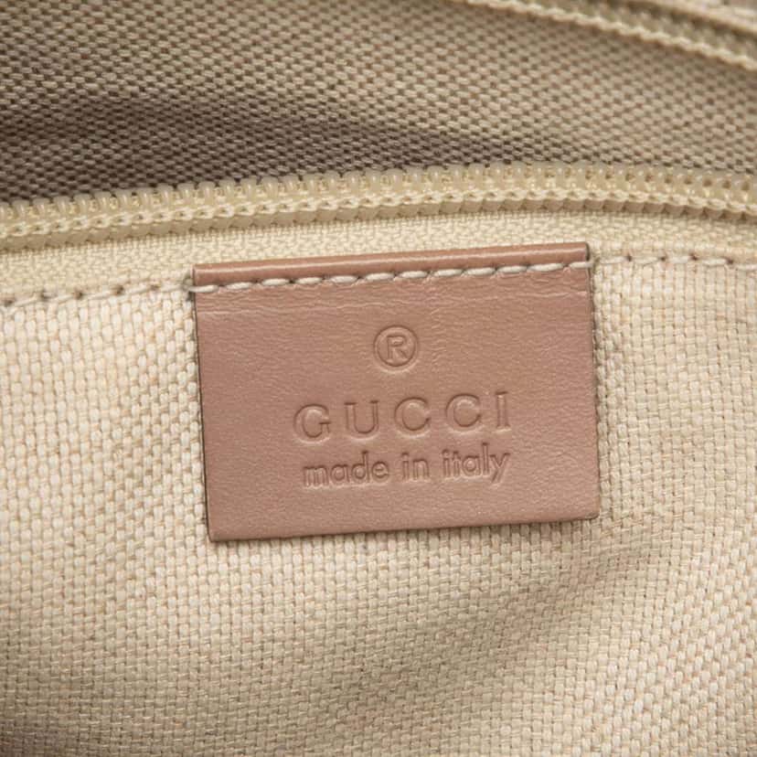Gucci Small GG Supreme Convertible Tote Brown Canvas Good condition - Box View