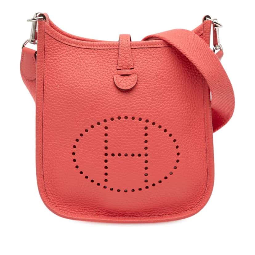 Hermès Clemence Amazone Evelyne TPM 16 Pink Leather Good condition - Front View