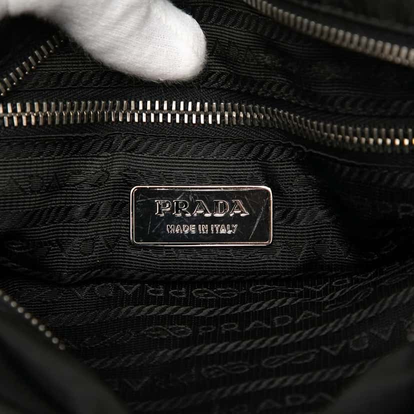 Prada Tessuto Satchel Black Good condition - Box View