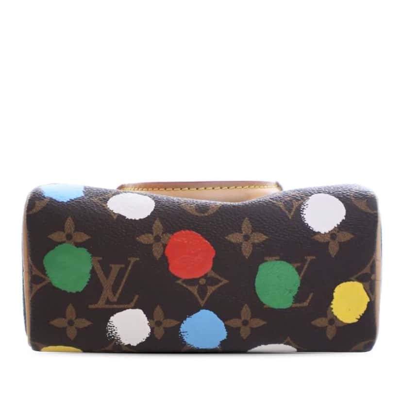 Louis Vuitton Yayoi Kusama Monogram Nano Speedy Bandouliere Brown Good condition - Inside View