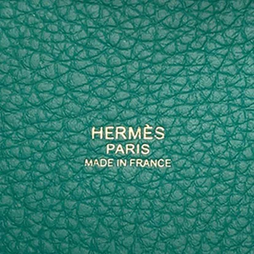 Hermès Maurice Picotin Lock 18 Green Leather Good condition - Box View