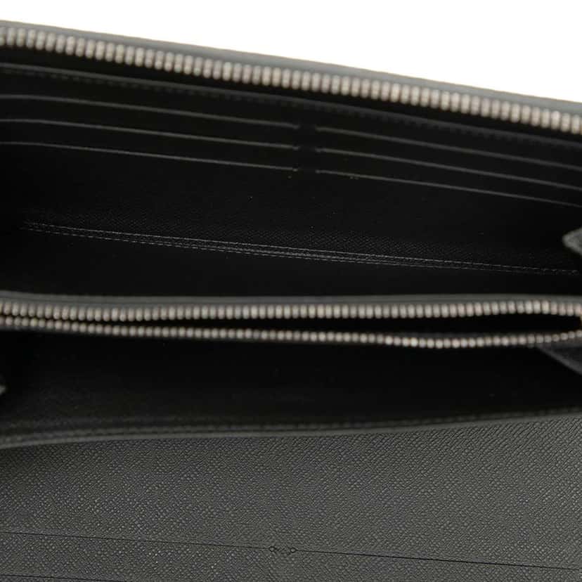 Louis Vuitton Monogram Eclipse Zippy Organizer Wallet Black Good condition - Box View