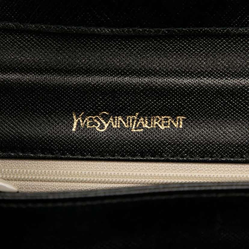Saint Laurent Leather Shoulder Bag Black Leather Good condition - Box View