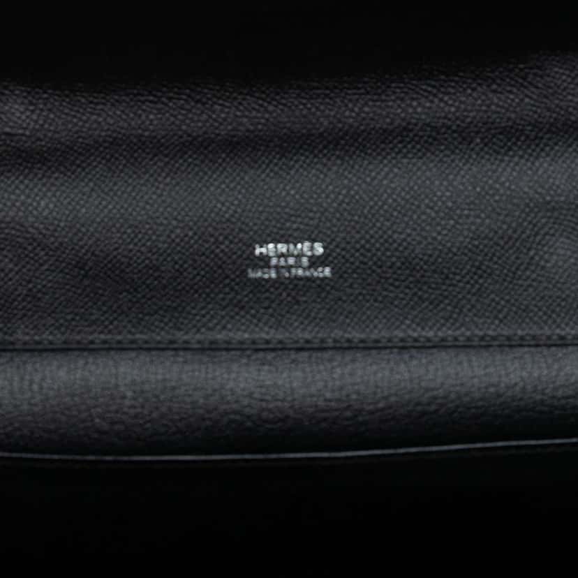 Hermès Epsom Sac A Depeches 38 Black Leather Good condition - Model View