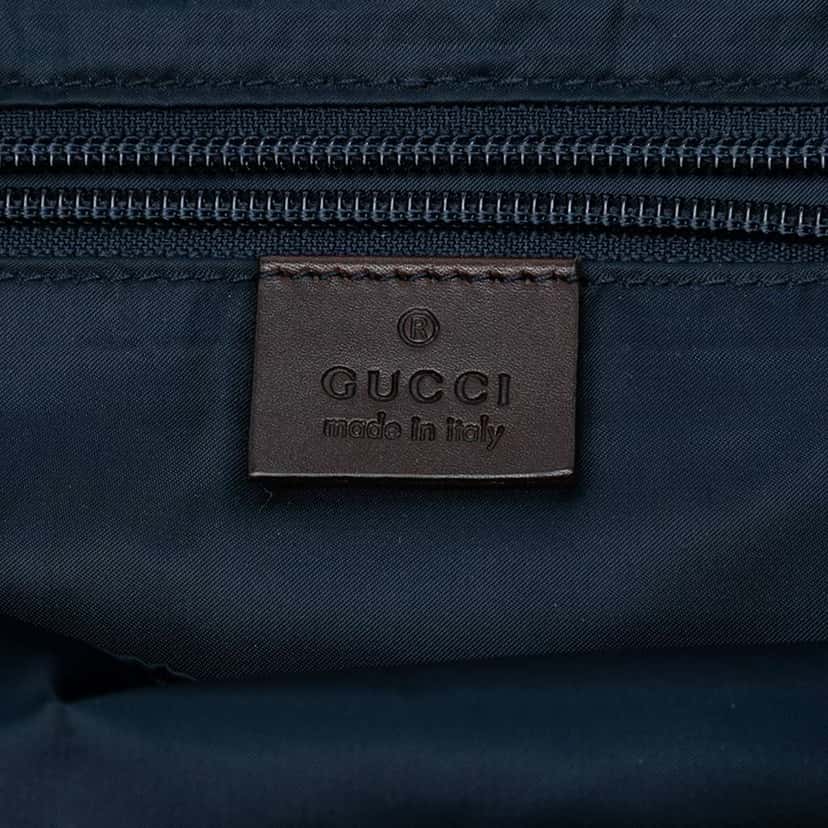 Gucci Diamante Web Nylon Tote Blue Good condition - Box View