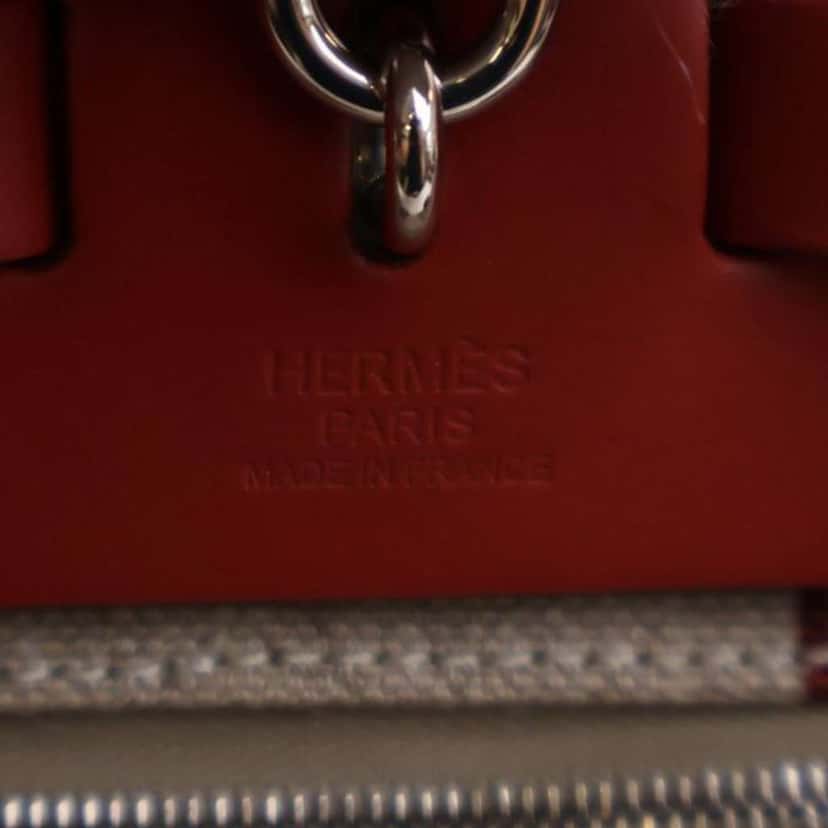 Hermès Toile H Vibration Herbag Zip 31 Brown Canvas Good condition - Model View