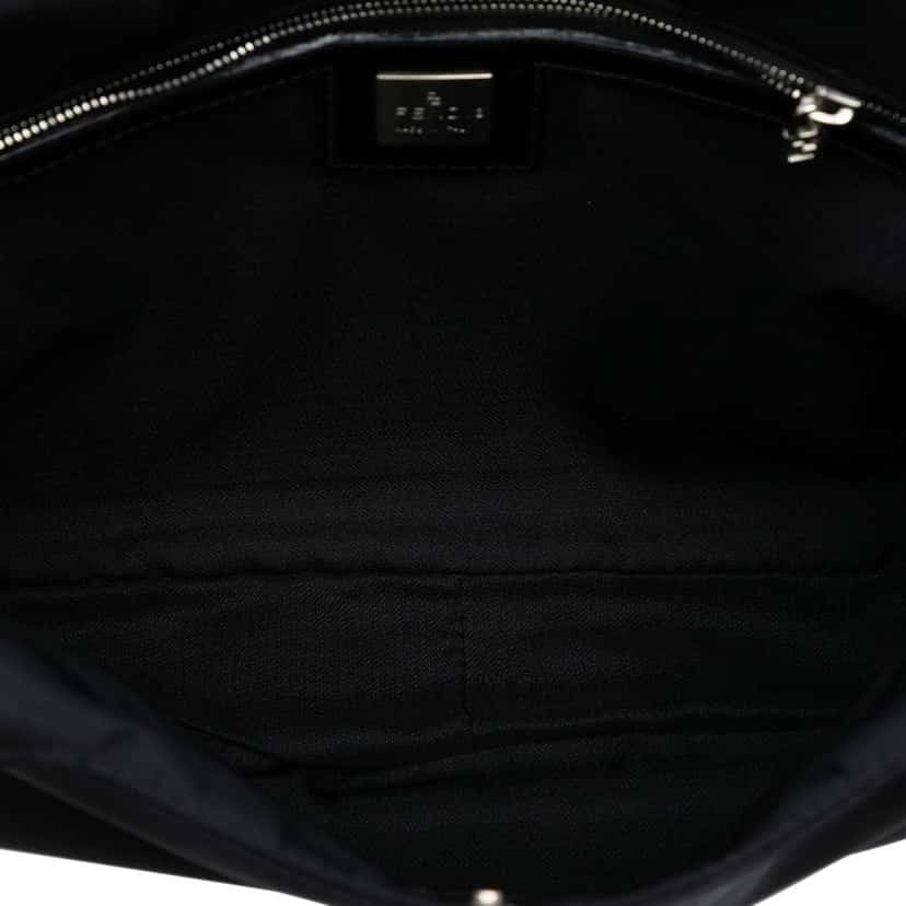 Fendi Nylon FF Shoulder Bag Black Good condition - Model View