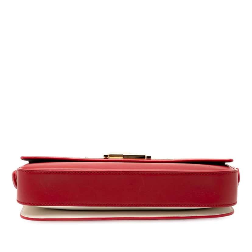 Fendi Leather 3Baguette Shoulder Bag Red Leather Good condition - Inside View
