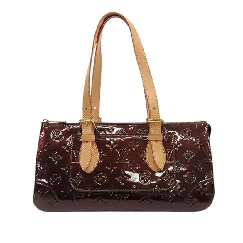 Louis Vuitton Monogram Vernis Rosewood Avenue Purple Leather Good condition - Inside View