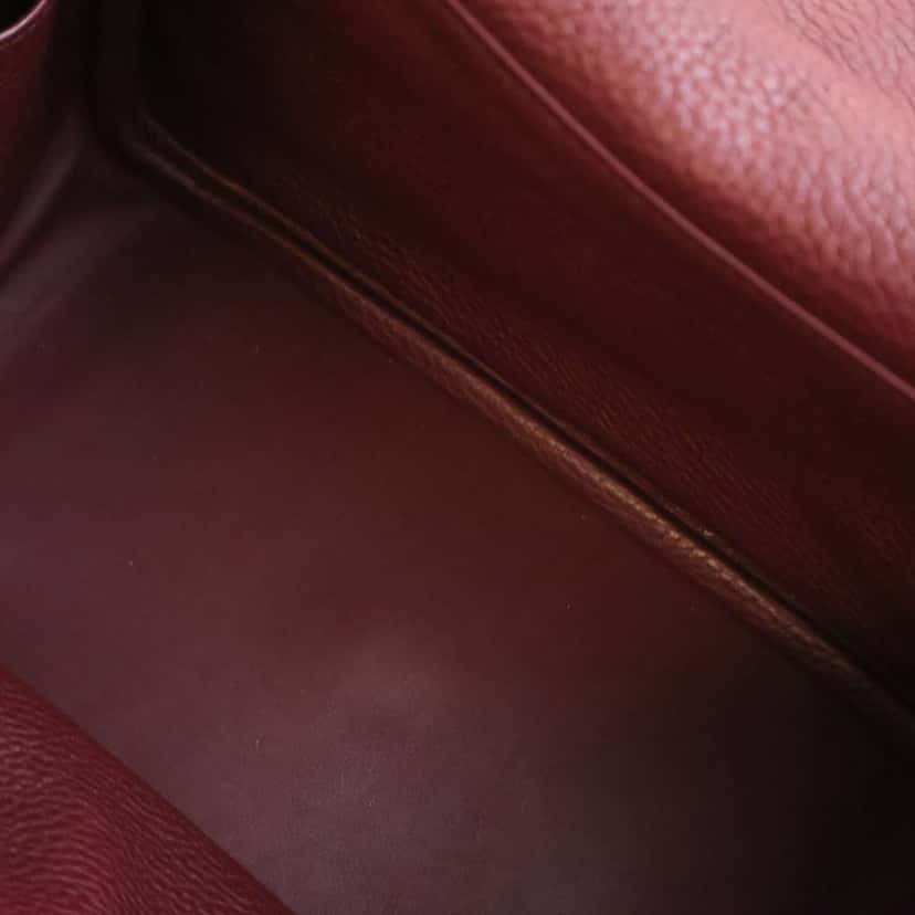 Hermès Clemence Lindy 26 Orange Leather Good condition - Box View