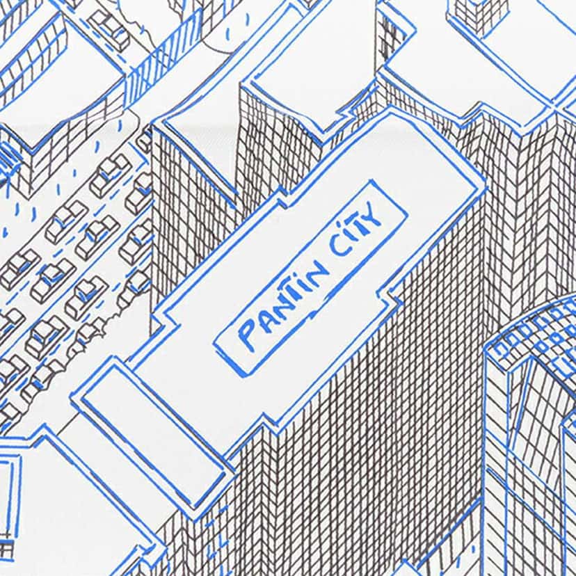 Hermès Pantin City Silk Scarf 90 White Silk Good condition - Box View