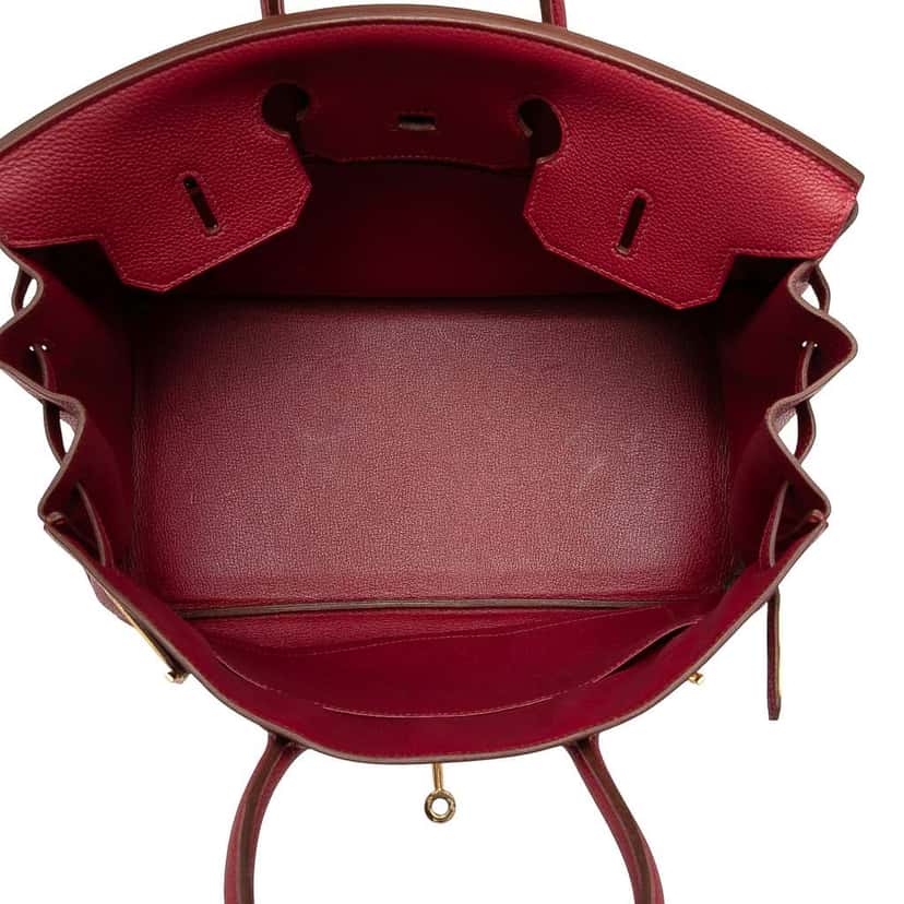 Hermès Togo Birkin Retourne 35 Red Leather Good condition - Model View