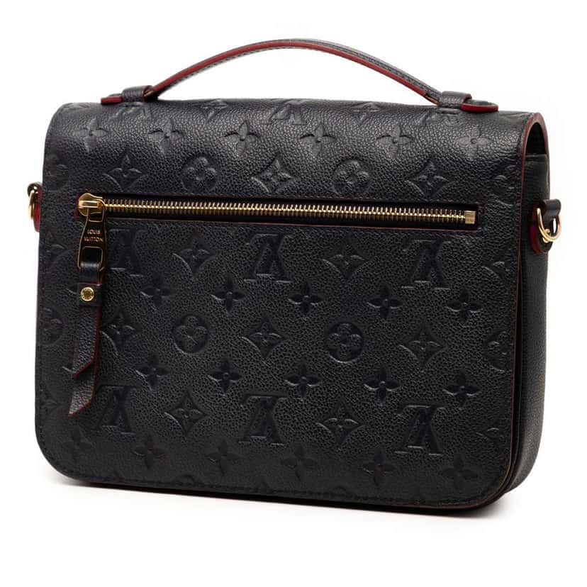 Louis Vuitton Monogram Empreinte Pochette Metis Blue Leather Good condition - Back View