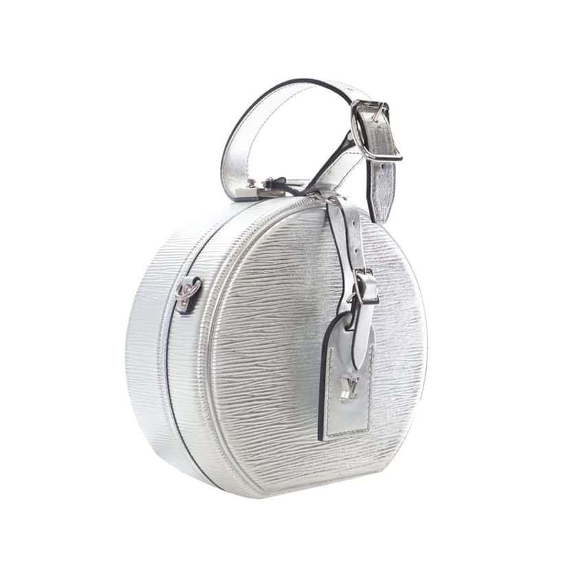 Louis Vuitton Epi Petite Boite Chapeau Silver Leather Good condition - Inside View
