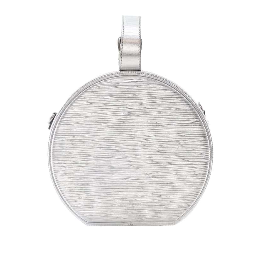 Louis Vuitton Epi Petite Boite Chapeau Silver Leather Good condition - Model View