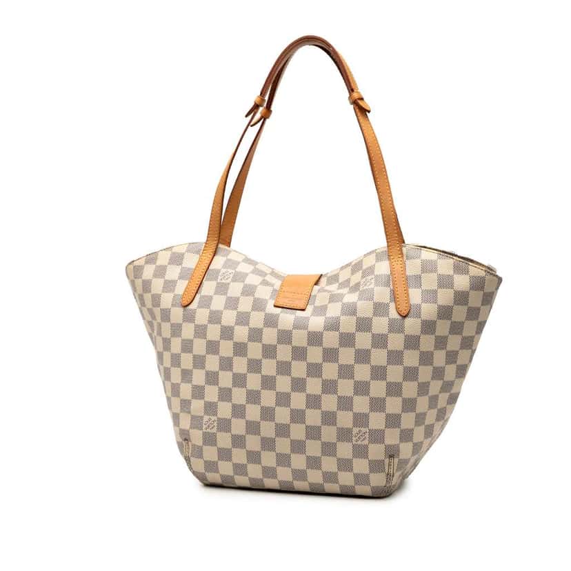 Louis Vuitton Damier Azur Salina PM White Good condition - Back View
