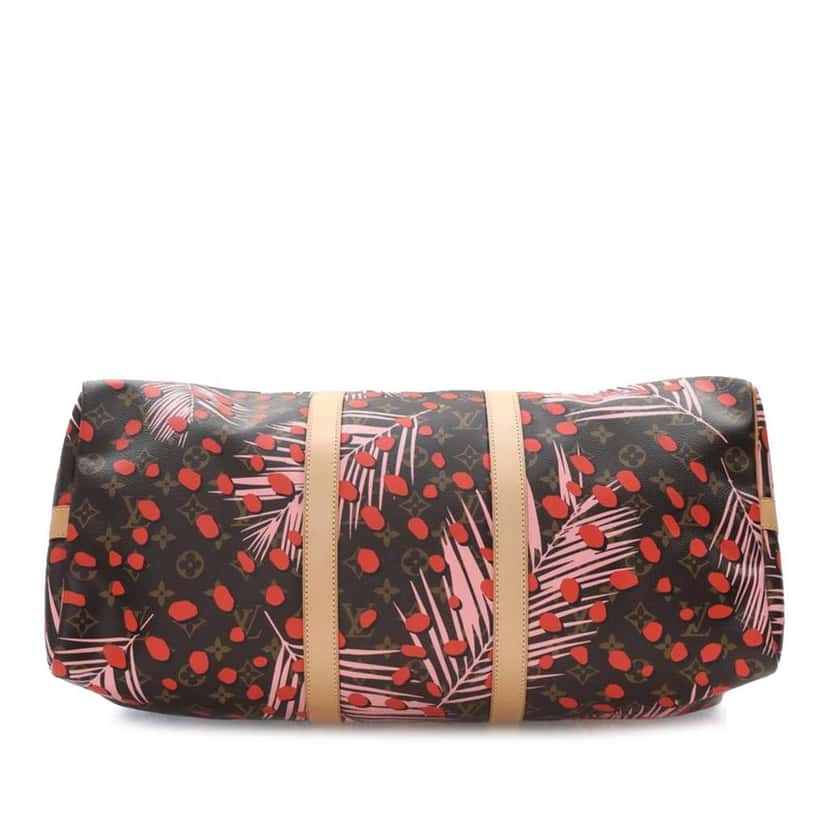 Louis Vuitton Monogram Jungle Dots Keepall Bandouliere 50 Brown Good condition - Inside View