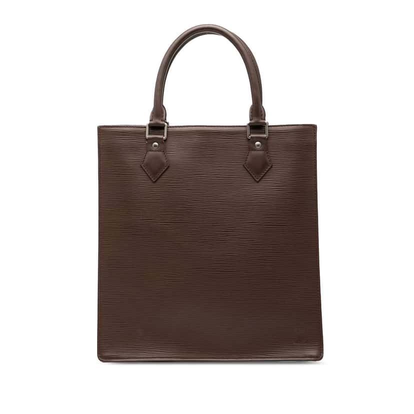 Louis Vuitton Epi Sac Plat PM Brown Leather Good condition - Front View