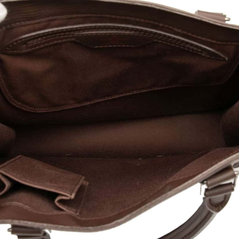 Louis Vuitton Epi Sac Plat PM Brown Leather Good condition - Model View