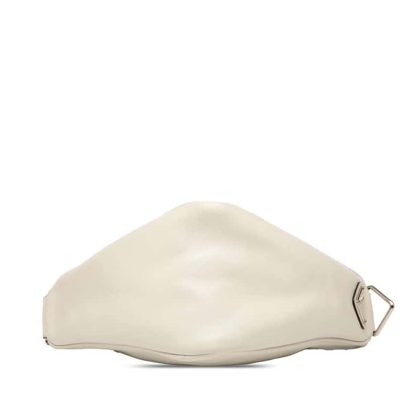 Prada Grace Lux Triangle Crossbody White Leather Good condition - Inside View