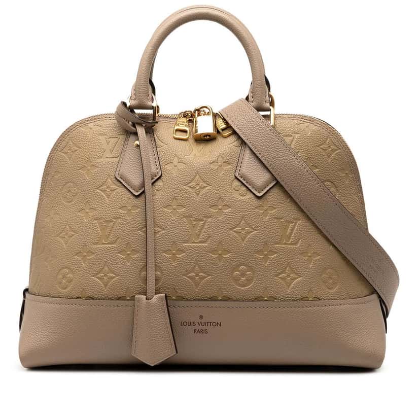 Louis Vuitton Monogram Empreinte Neo Alma PM Brown Leather Good condition - Front View